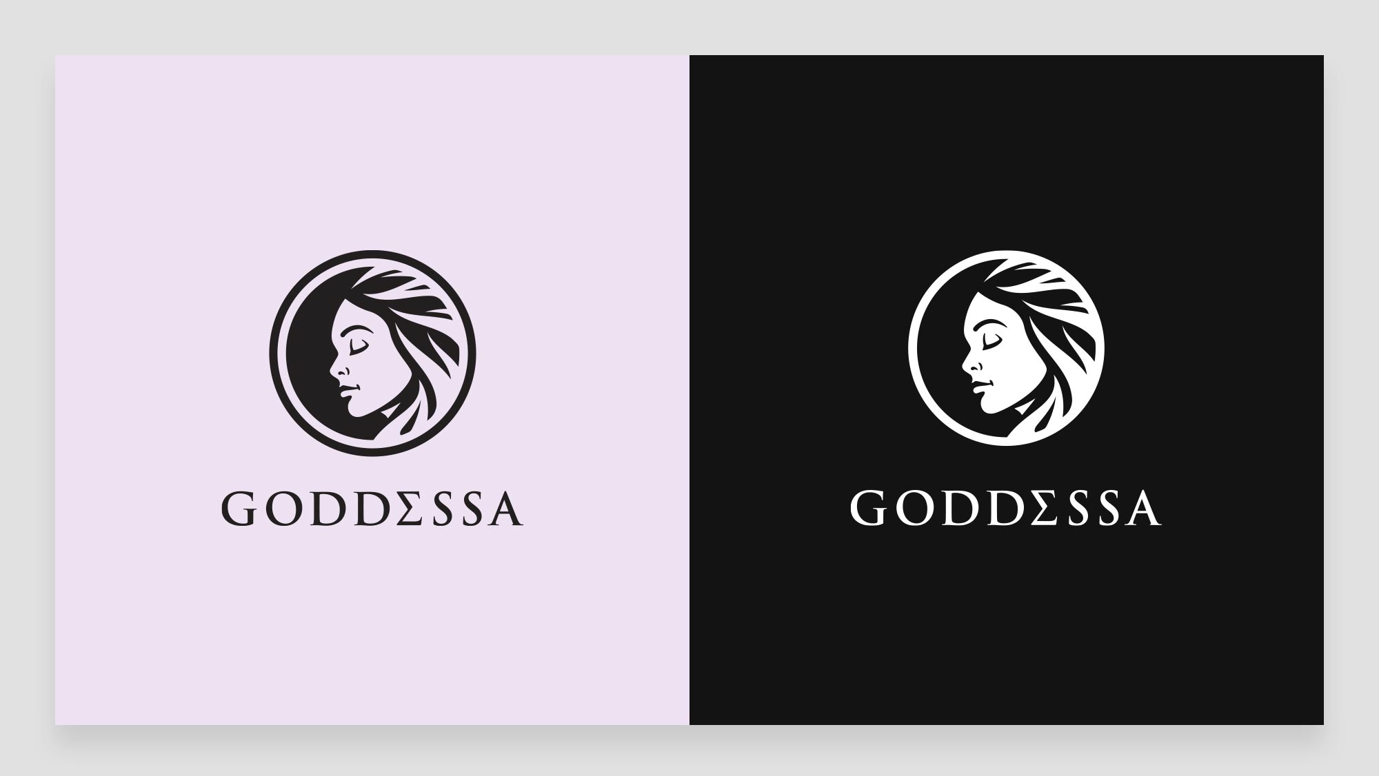 Goddessa Logo Design on Brand Colours