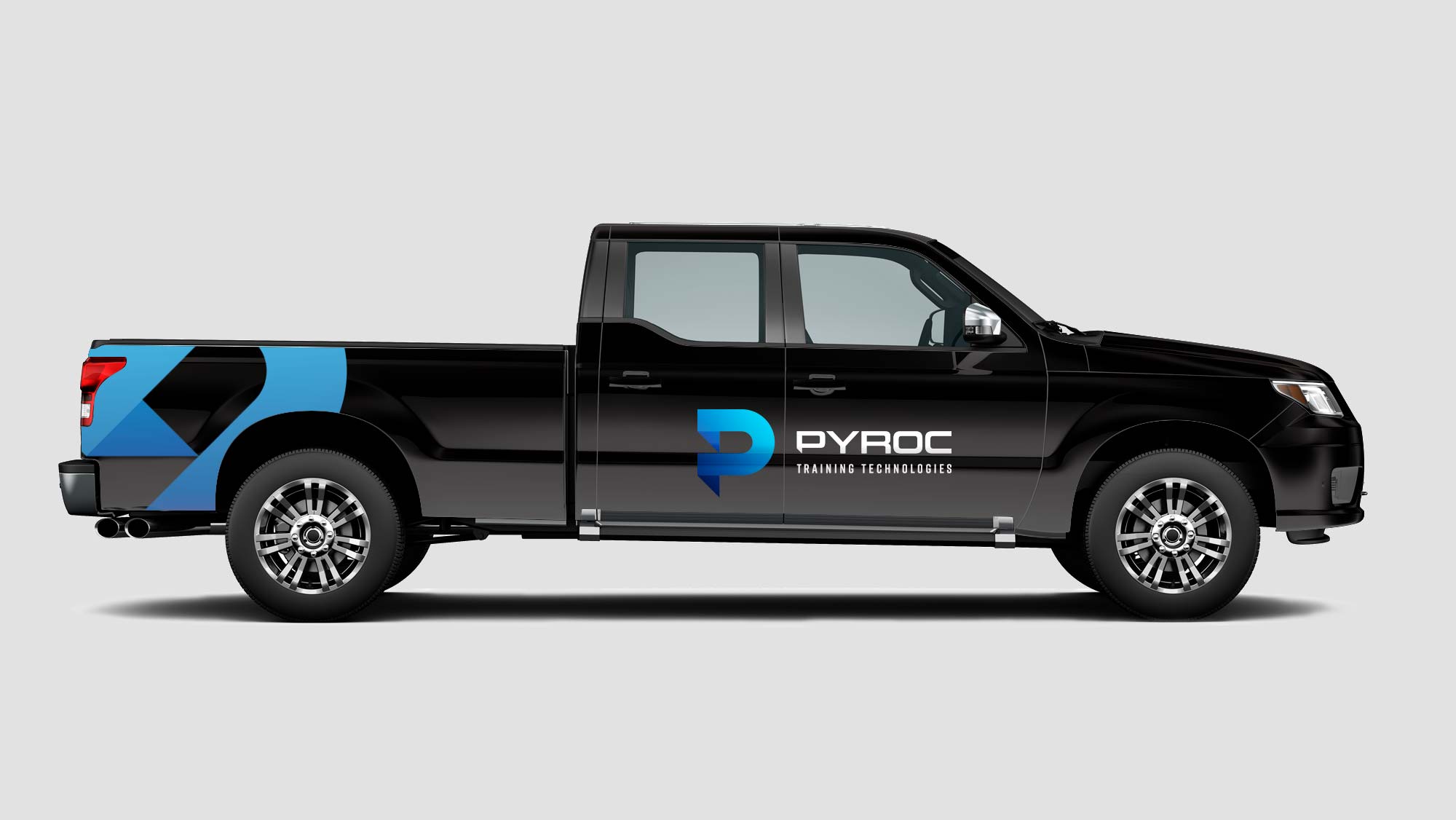 Black Truck Vehicle Wrap Design